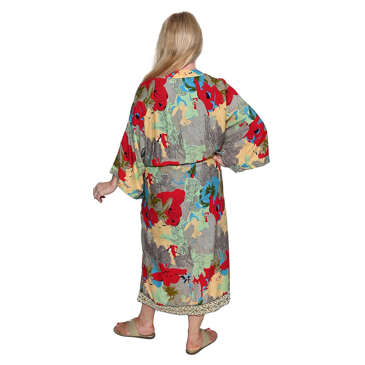 SUDARA Anju Floral Long Robe - M/L image number 1