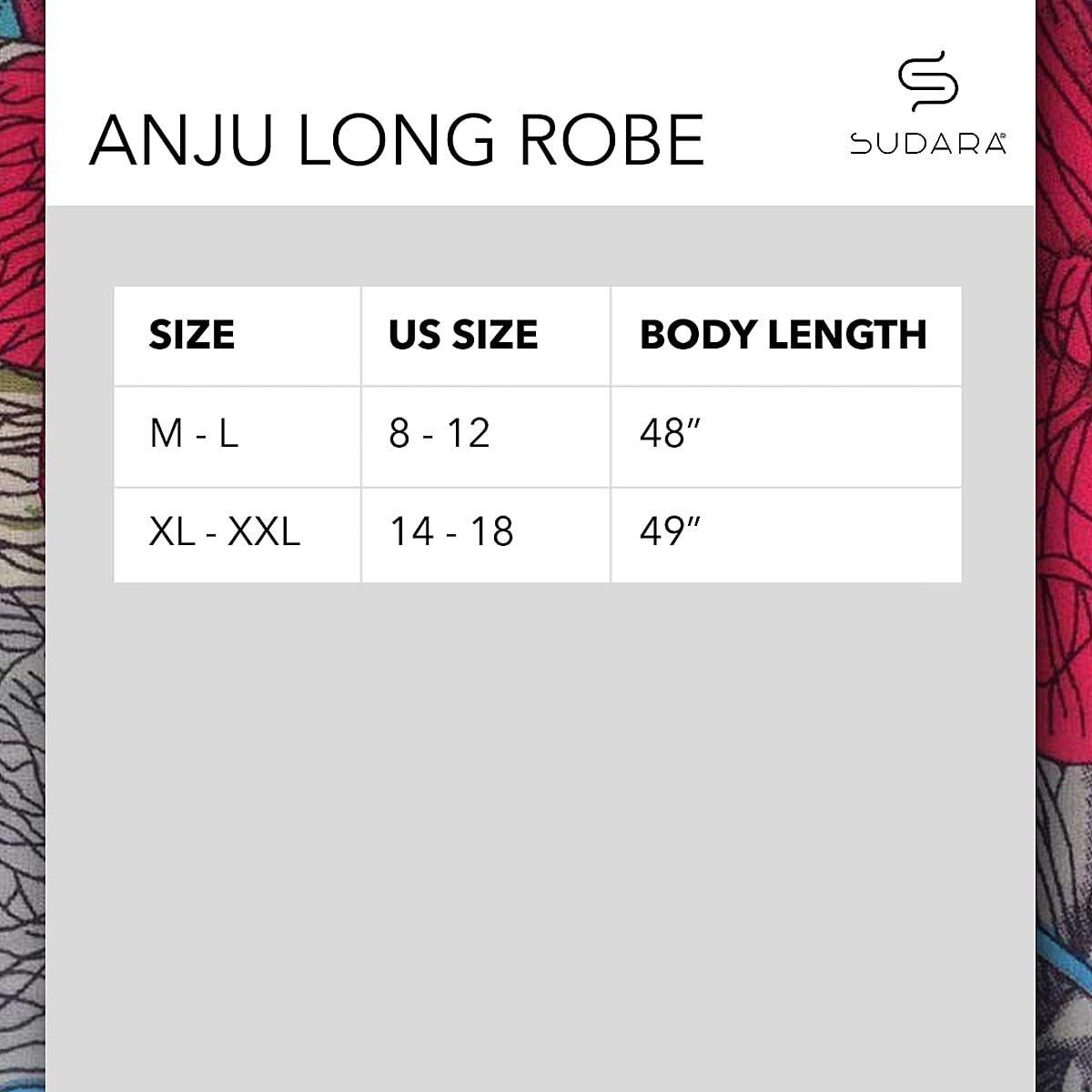 SUDARA Anju Floral Long Robe - M/L image number 4