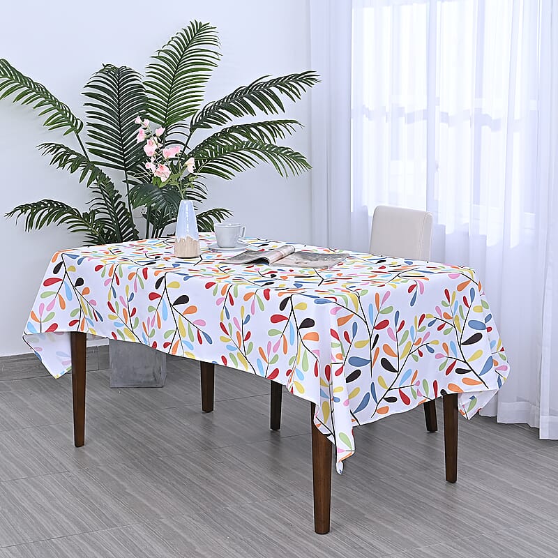 Homesmart Multi Color Leaves Pattern Tablecloth