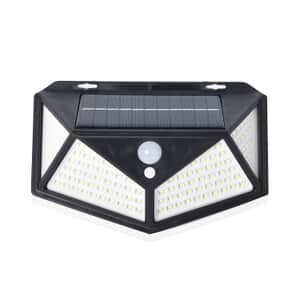 Waterproof Solar Rechargeable Motion Sensor Light with 114 LED Light, 3 Adjustment Modes and 270° Wide Angle