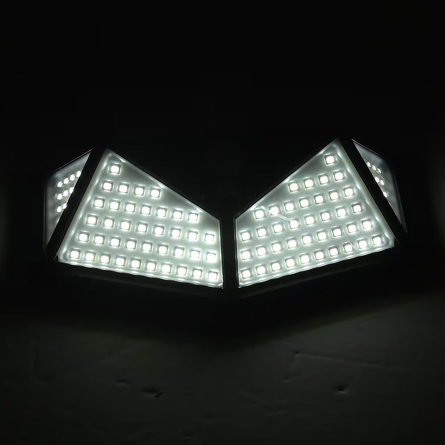 Waterproof Solar Rechargeable Motion Sensor Light with 114 LED Light, 3 Adjustment Modes and 270° Wide Angle