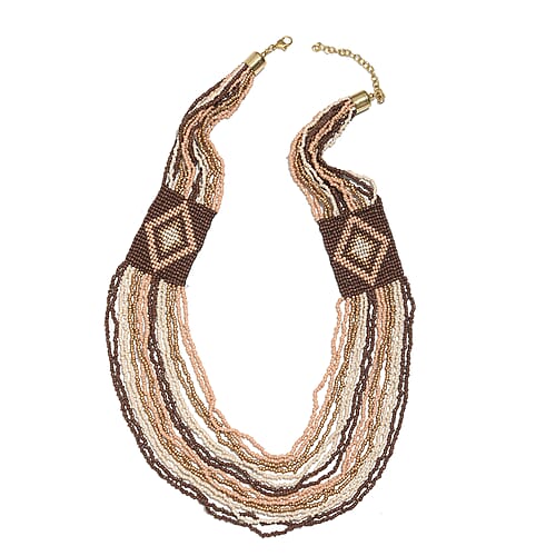 Beige & Brown Seed Bead - Product card gallery slide 1 (9431184244991)