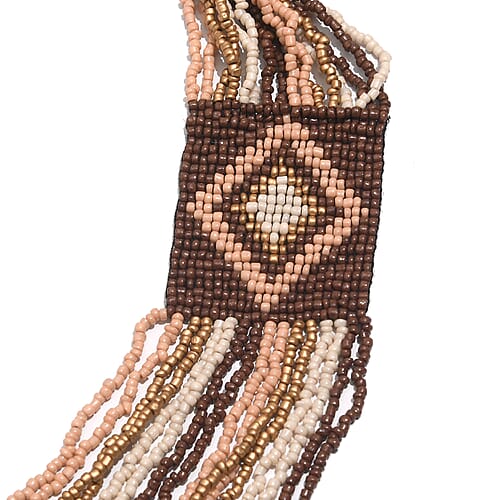 Beige & Brown Seed Bead - Product card gallery slide 3 (9431184244991)