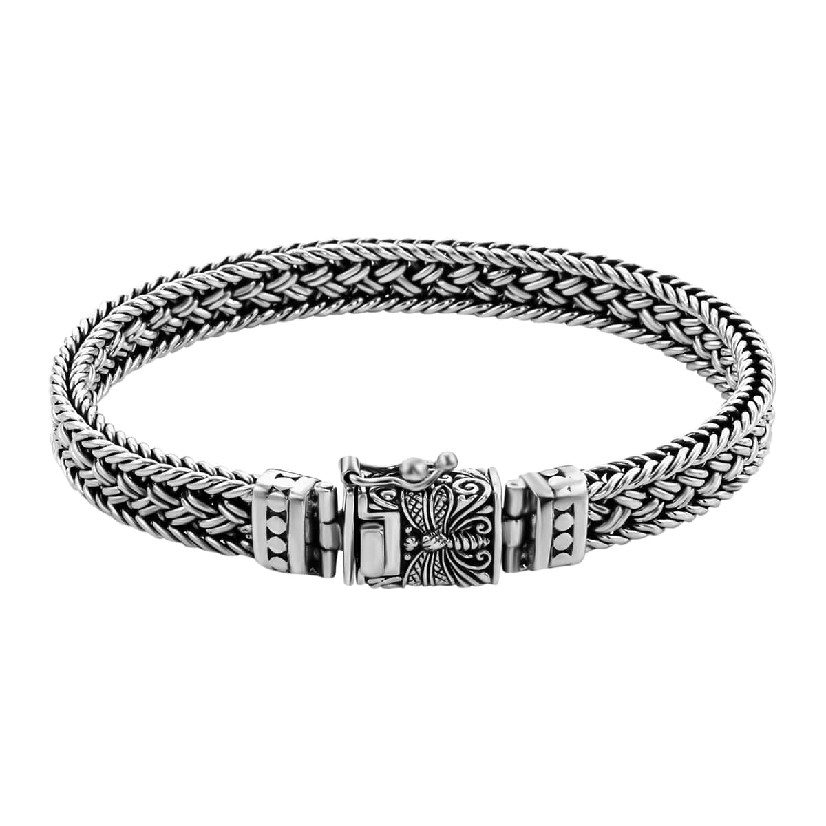 Mother’s Day Gift Bali Legacy Sterling Silver Chain Bracelet (7.50 In) 41.15 Grams image number 2