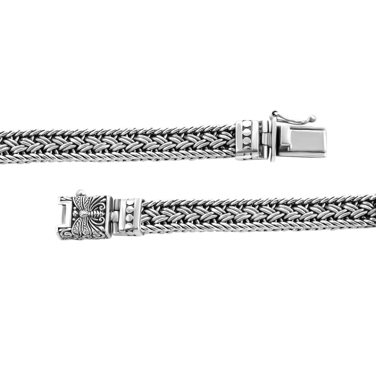 Mother’s Day Gift Bali Legacy Sterling Silver Chain Bracelet (7.50 In) 41.15 Grams image number 3