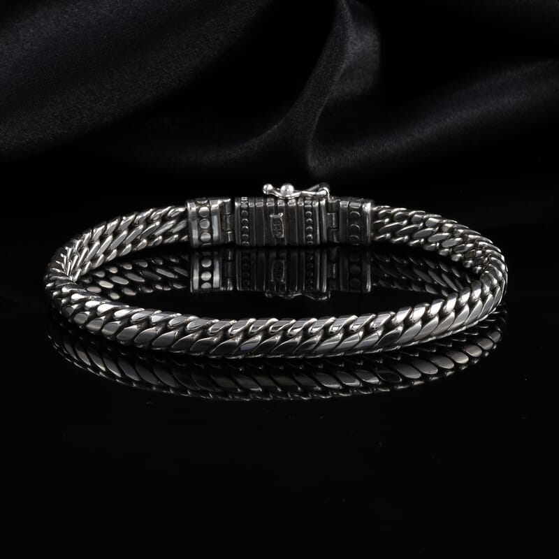 Bali Legacy Sterling Silver Chain Bracelet (7.50 In) 32.25 Grams