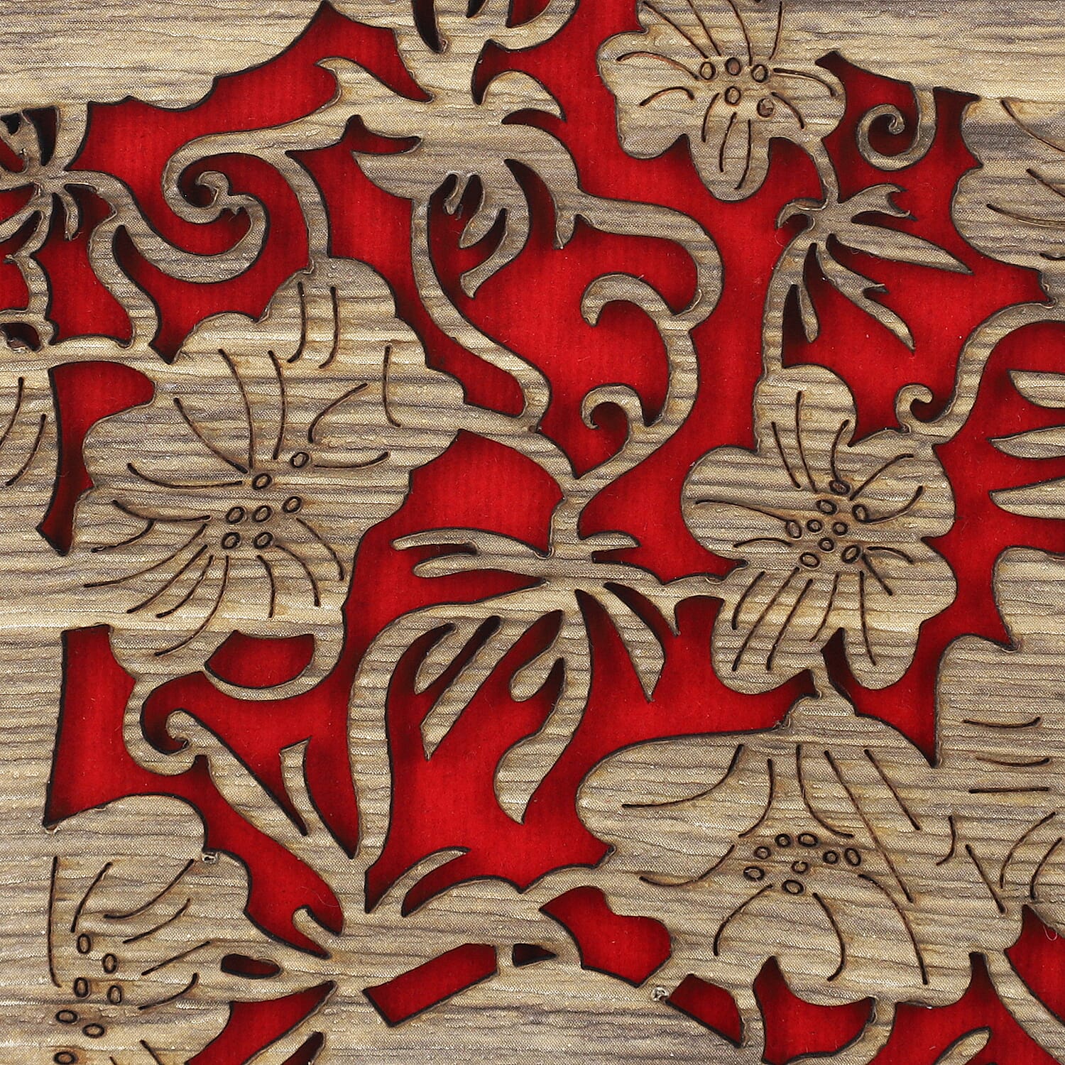 Natural Star Shaped Laminated MDF Storage & Gift Box