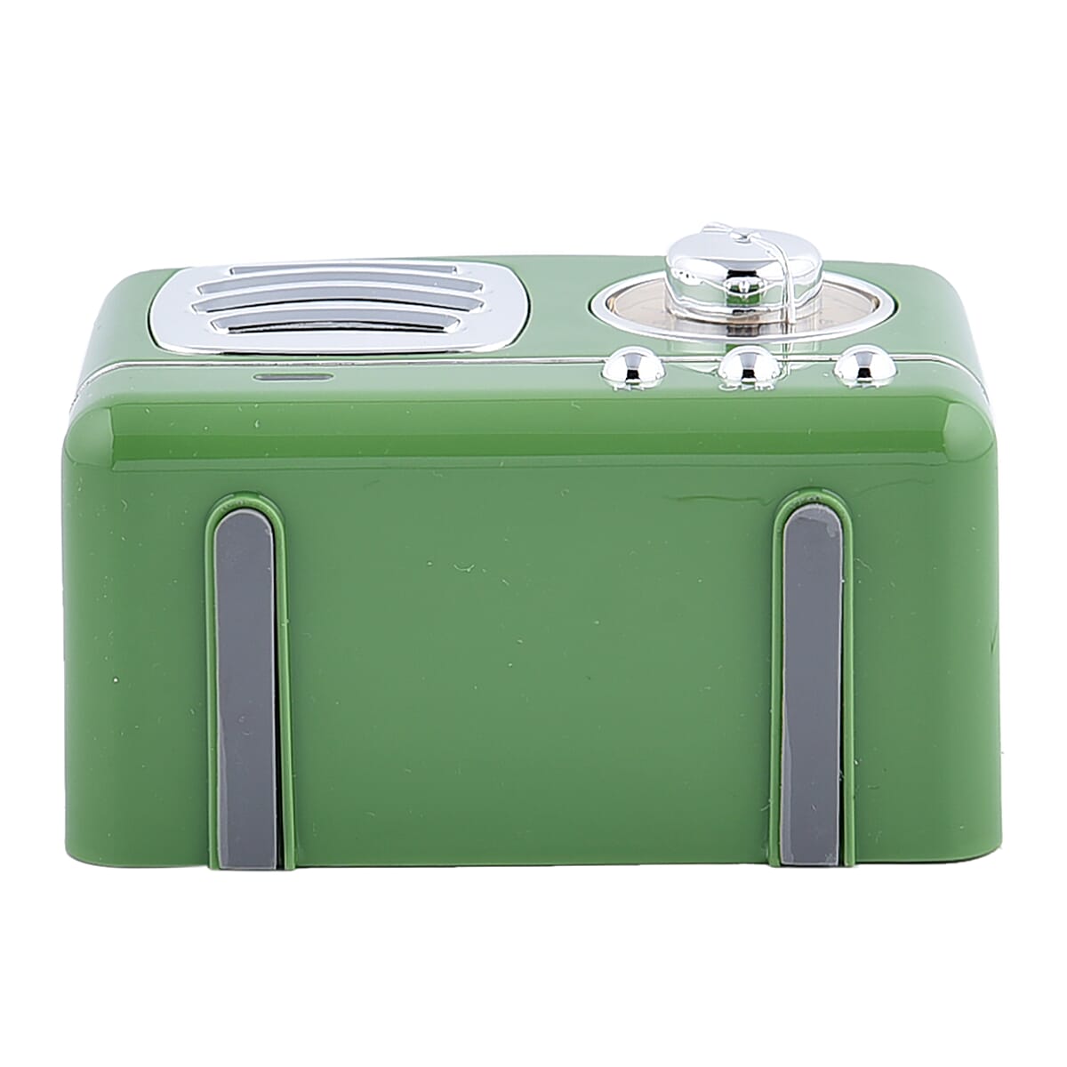 Retro Radio Inspired Multi-functional Bluetooth Speaker- Green (Battery 400mAh) image number 4
