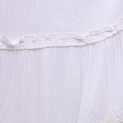 Jovie White Tiered Spaghetti Strap Dress - S
