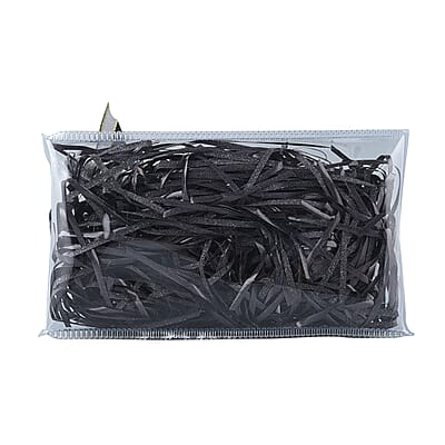 Black Gift Bag with Little Rabbit Doll, Ambient Lighting and Raffia