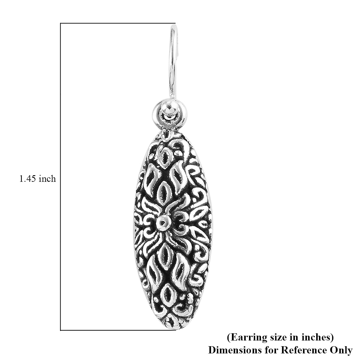 Sterling Silver Dangle Earrings 3.50 Grams