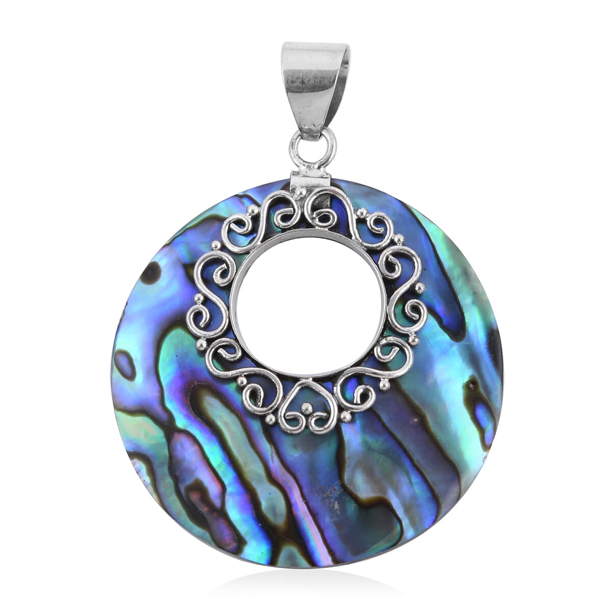 Abalone Shell Pendant in Sterling Silver image number 0