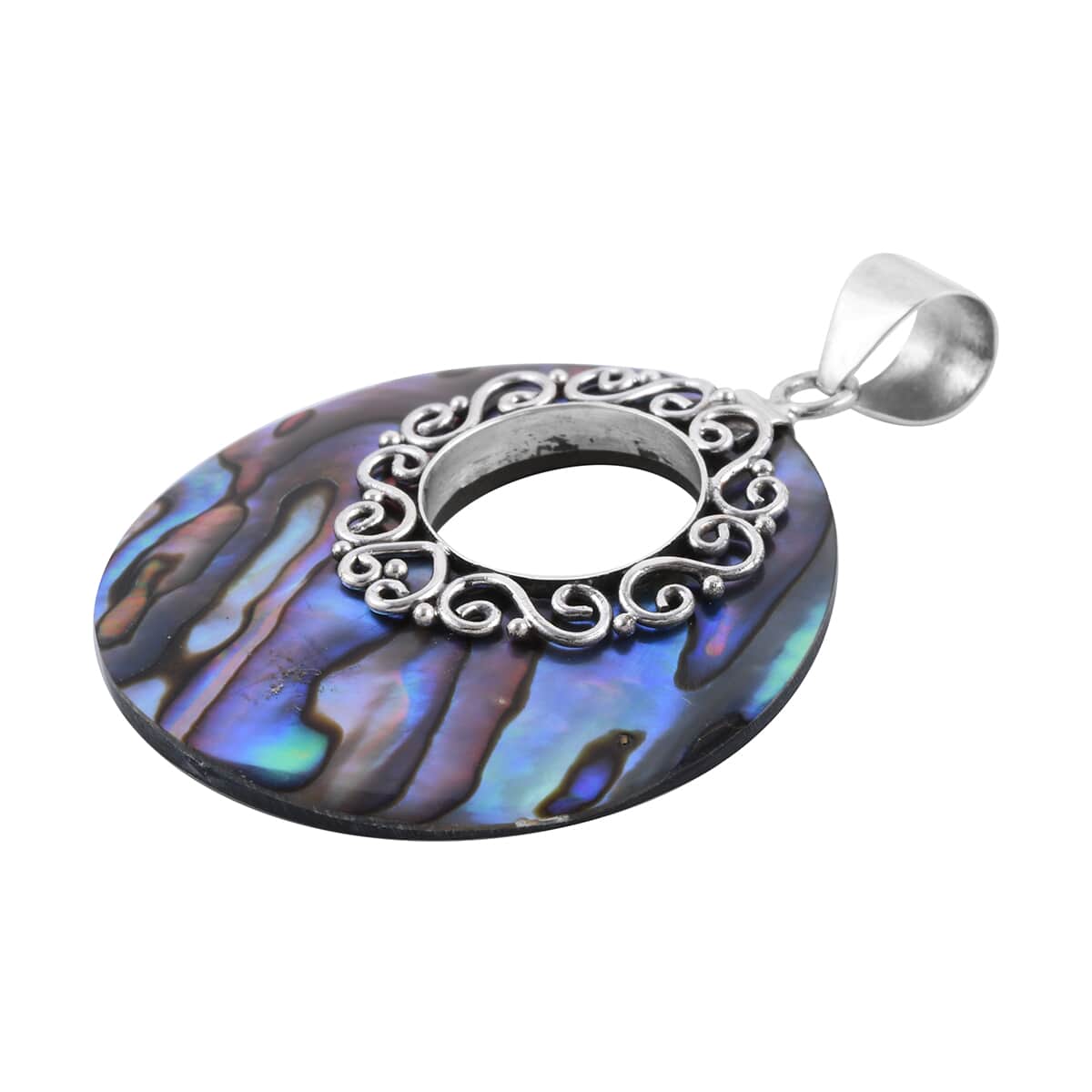 Abalone Shell Pendant in Sterling Silver image number 2