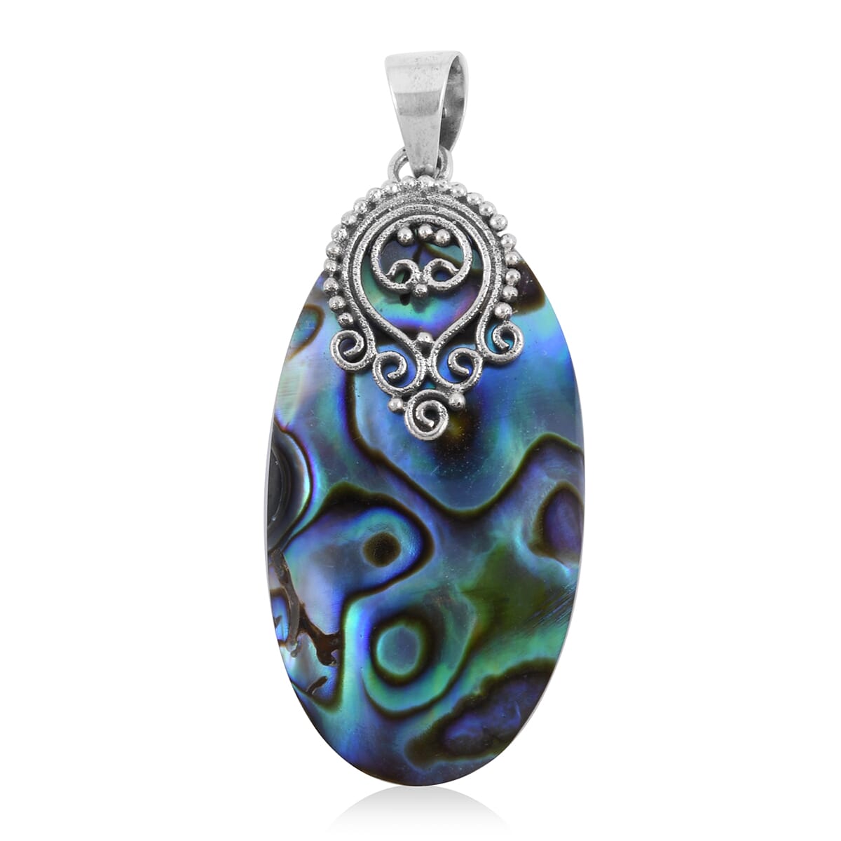 Abalone Shell Pendant in Sterling Silver image number 0