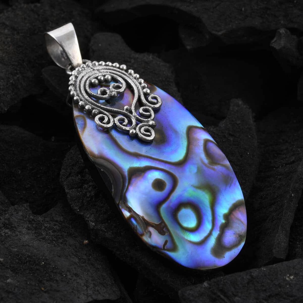 Abalone Shell Pendant in Sterling Silver image number 1