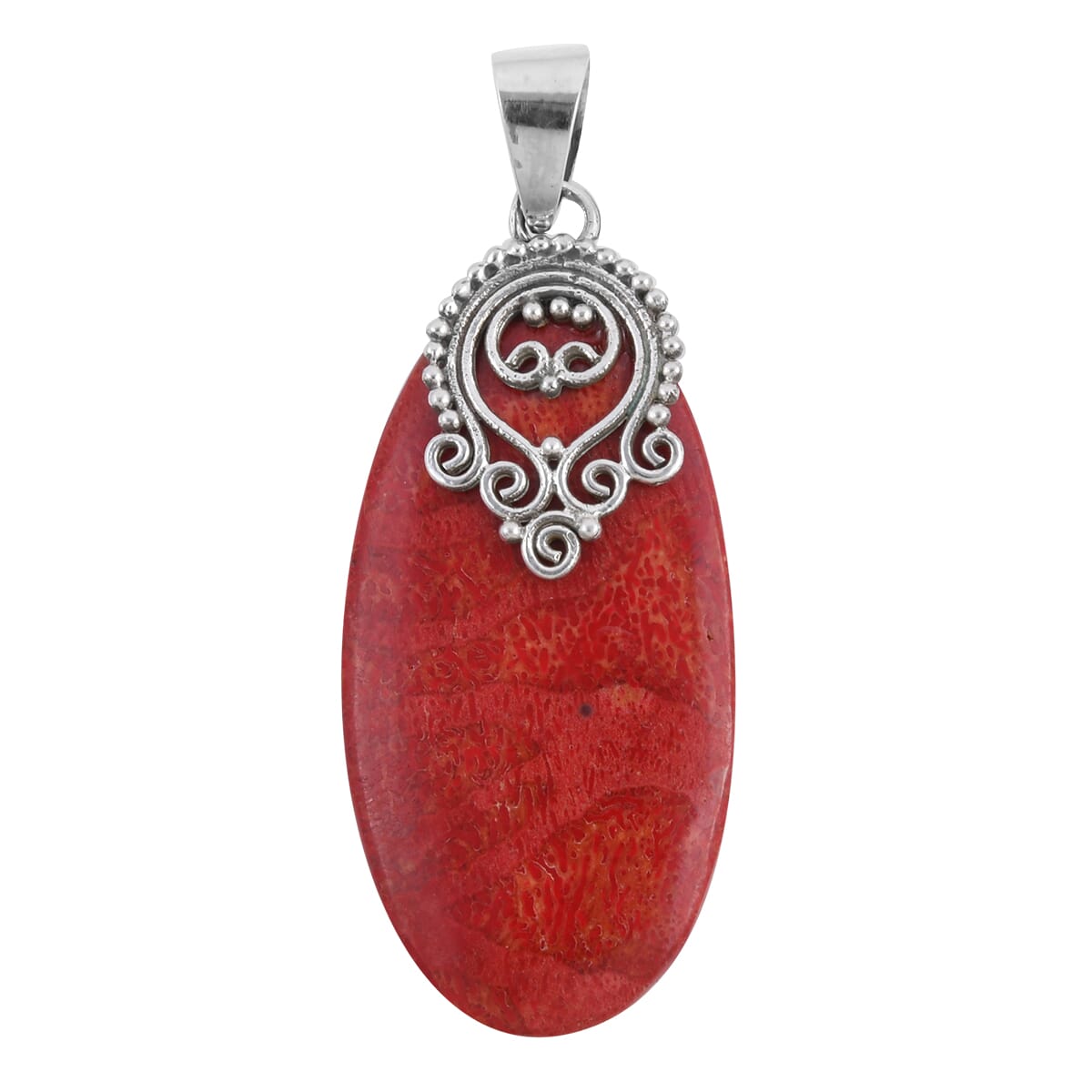 Sponge Coral Pendant in Sterling Silver image number 0