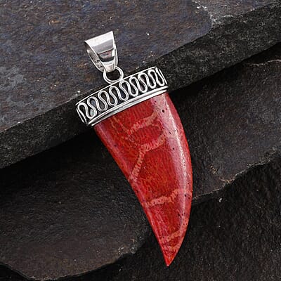 Sponge Coral Pendant in Sterling Silver