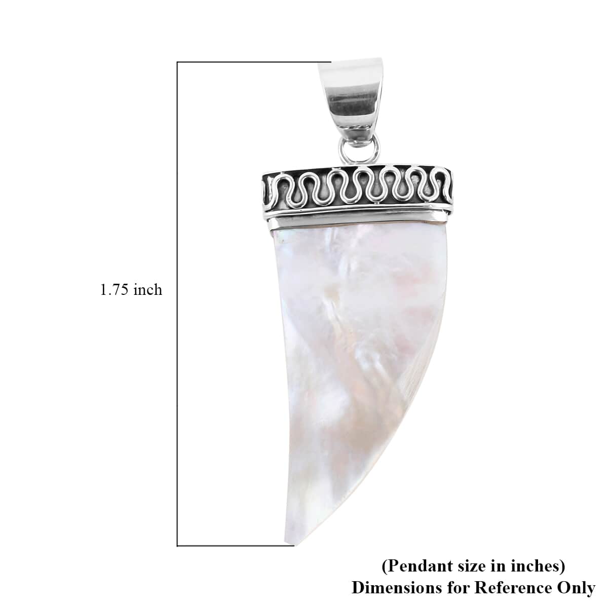 Mother Of Pearl Pendant in Sterling Silver image number 4