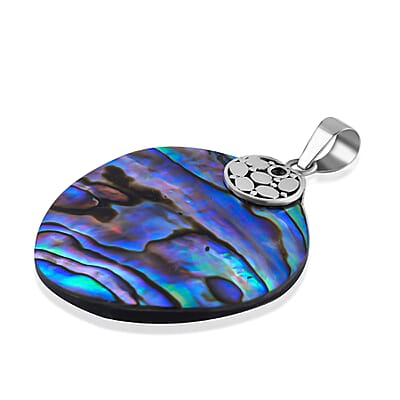 Abalone Shell Pendant in Sterling Silver