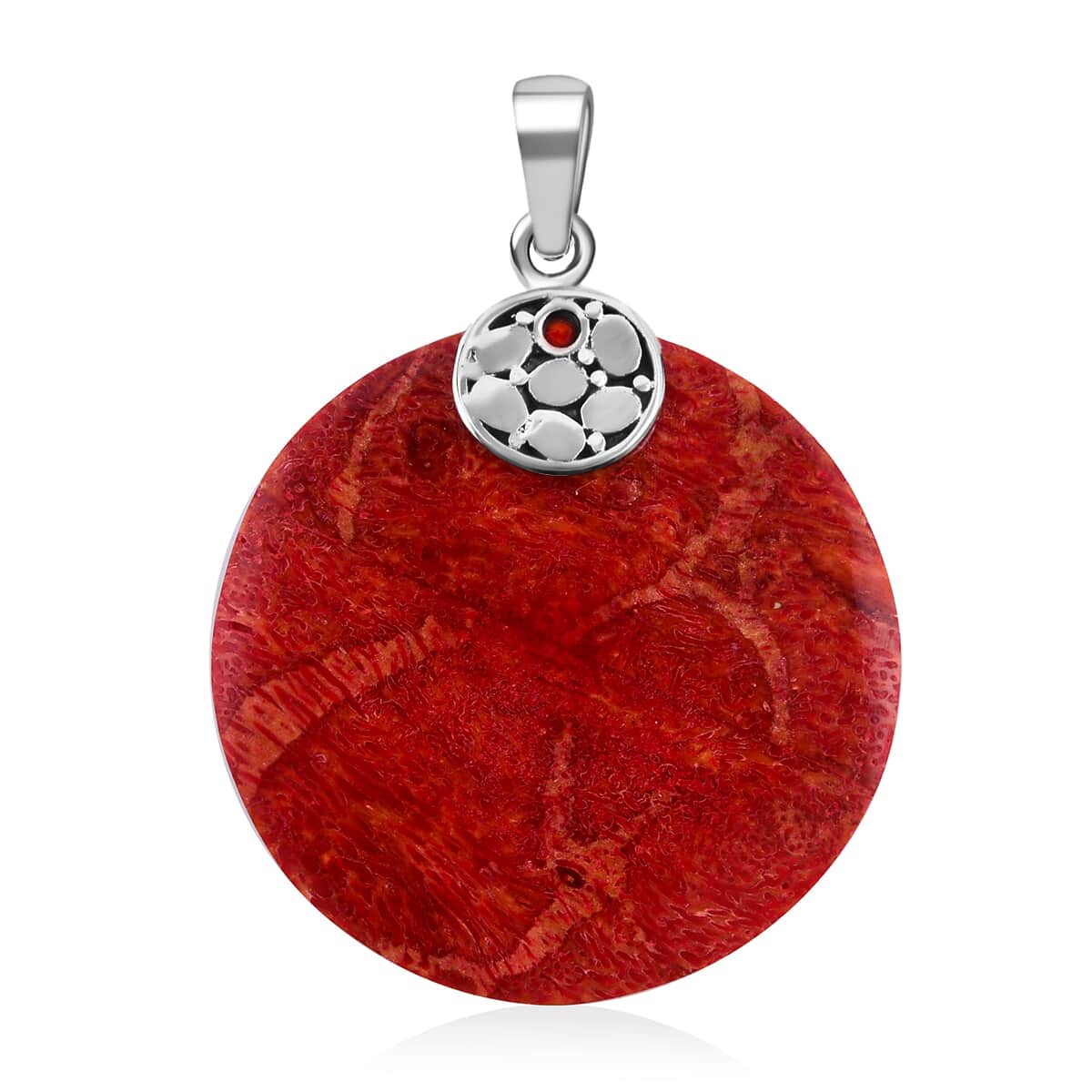 Sponge Coral Pendant in Sterling Silver image number 0