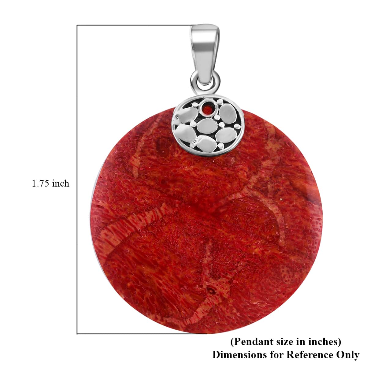 Sponge Coral Pendant in Sterling Silver image number 4