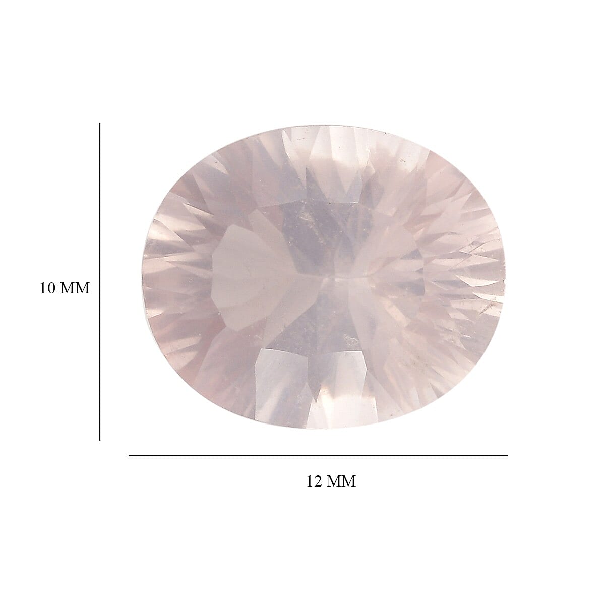 Galilea Rose Quartz (Ovl 12x10 mm) 4.12 ctw
