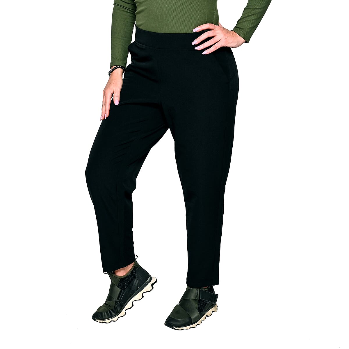 Weather Proof Black Athletic Jogger Capri - S image number 3