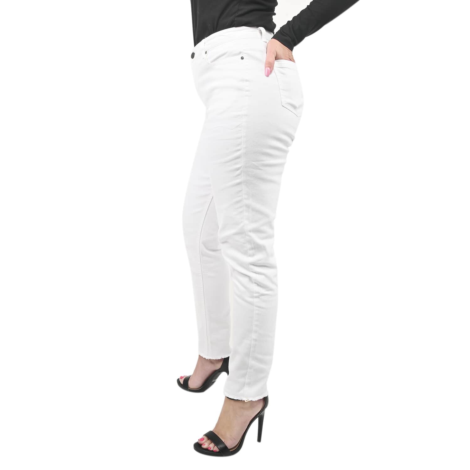 White jeans sale size 8