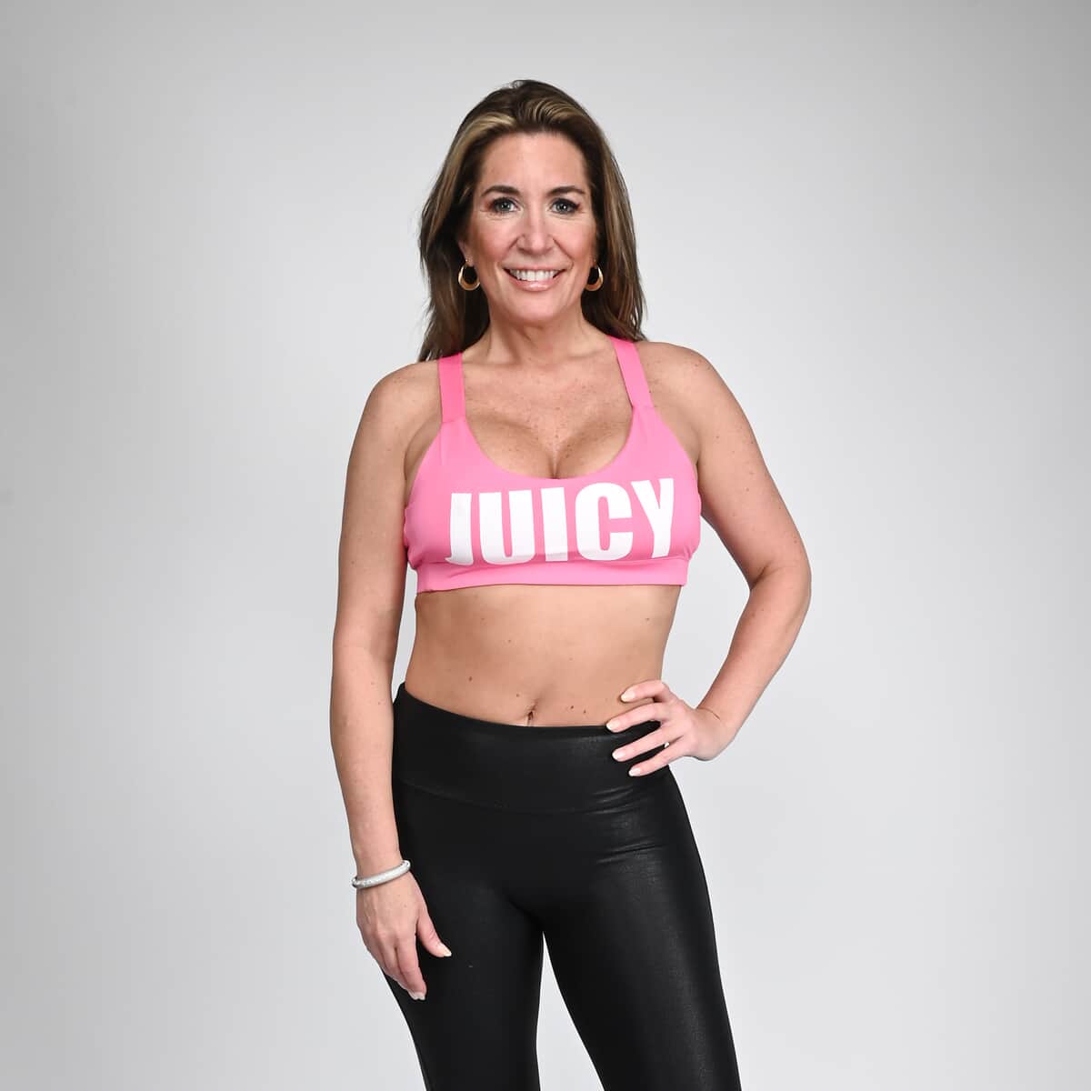 Juicy Couture Pink Big Logo Sports Bra - S image number 0