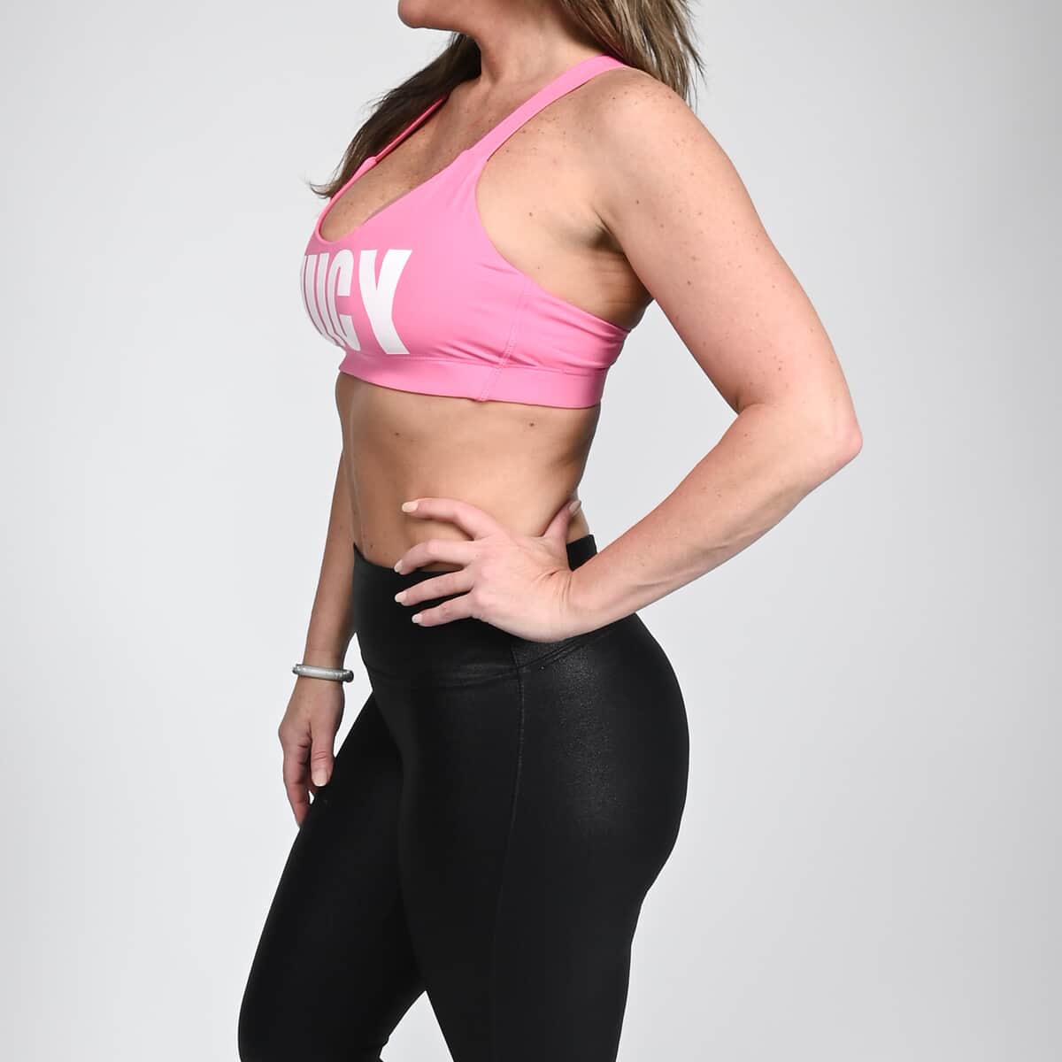 Juicy Couture Pink Big Logo Sports Bra - S image number 1