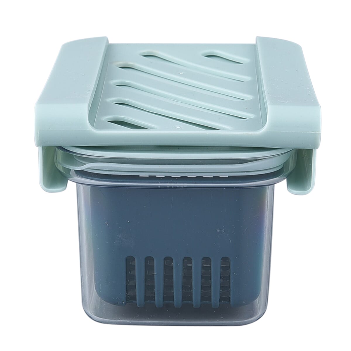 Set of 3 Blue Refrigerator Storage Drawers image number 6