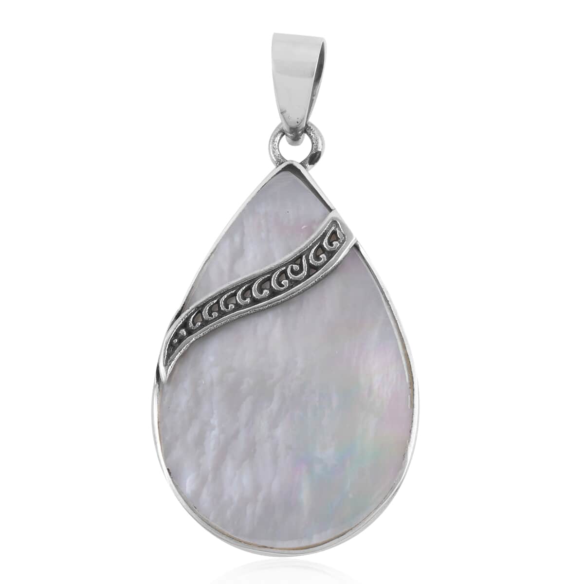 Mother Of Pearl Pendant in Sterling Silver image number 0