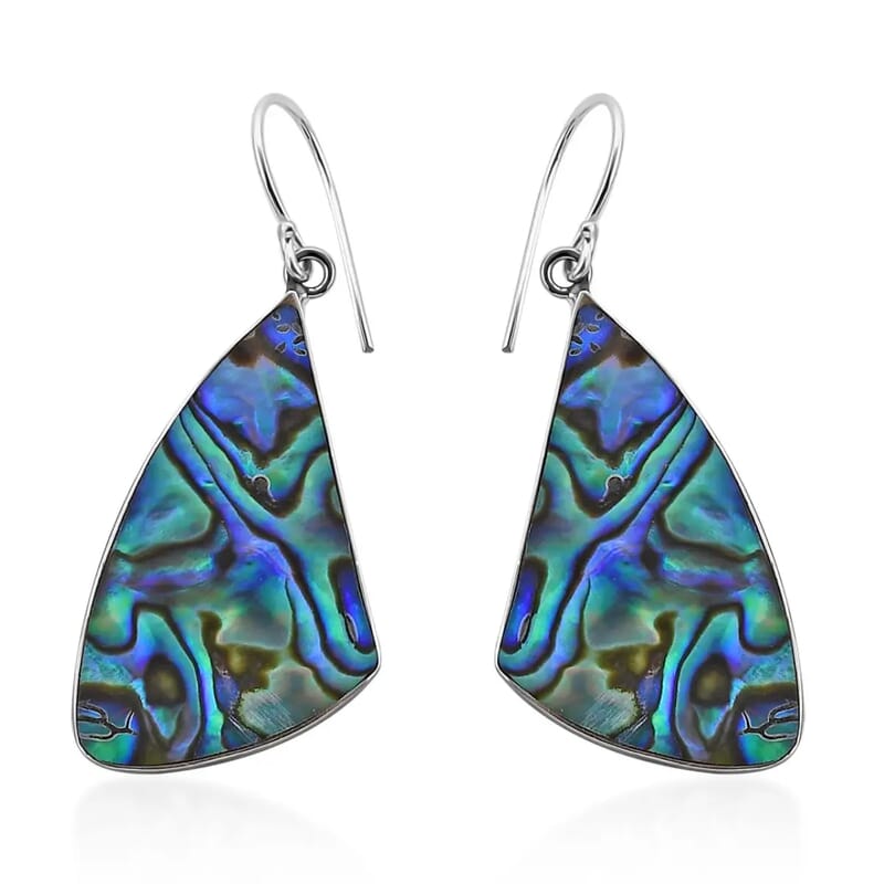 Abalone Radiance Earrings in Sterling Silver