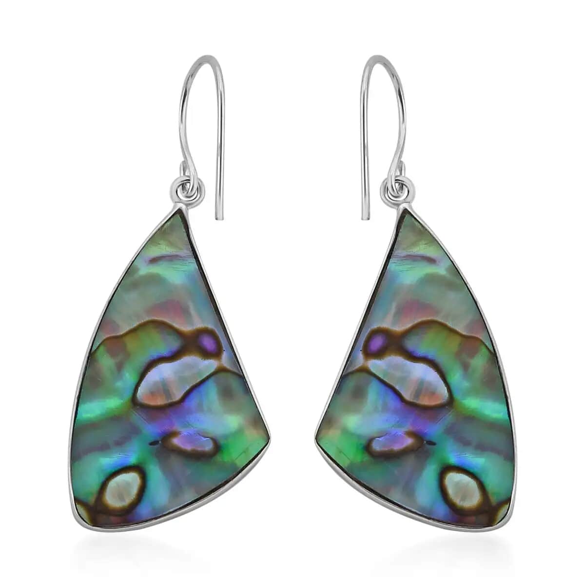 Abalone Shell Earrings in Sterling Silver image number 4