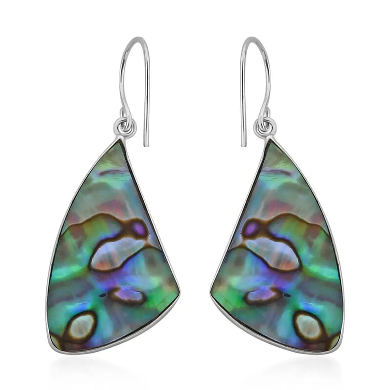Abalone Radiance Earrings in Sterling Silver