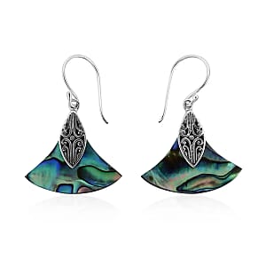 Abalone Shell Earrings in Sterling Silver