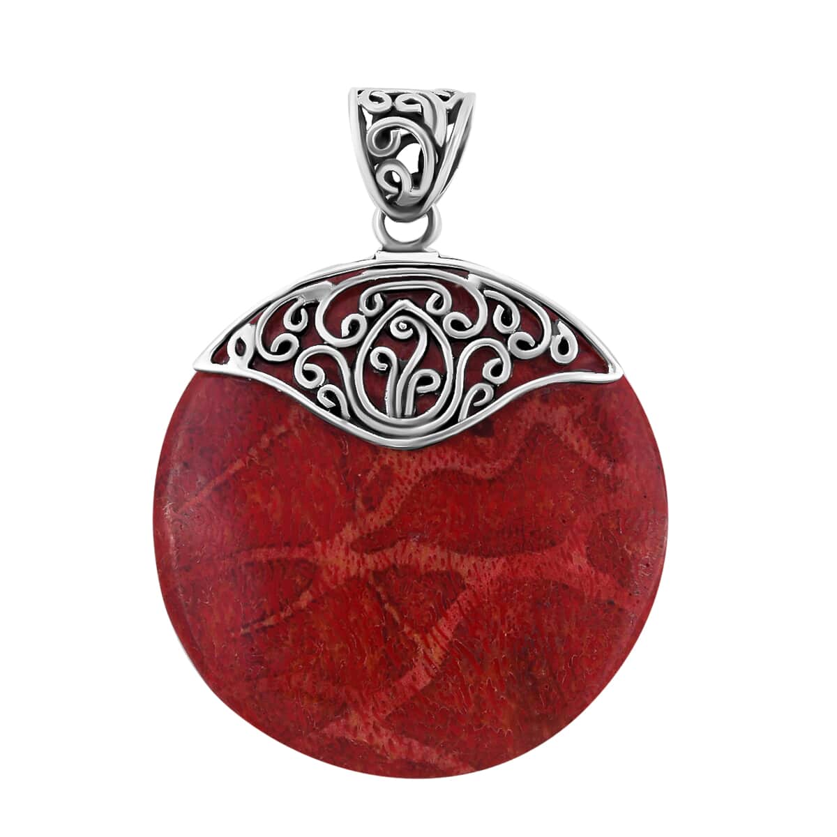 Sponge Coral Pendant in Sterling Silver image number 0