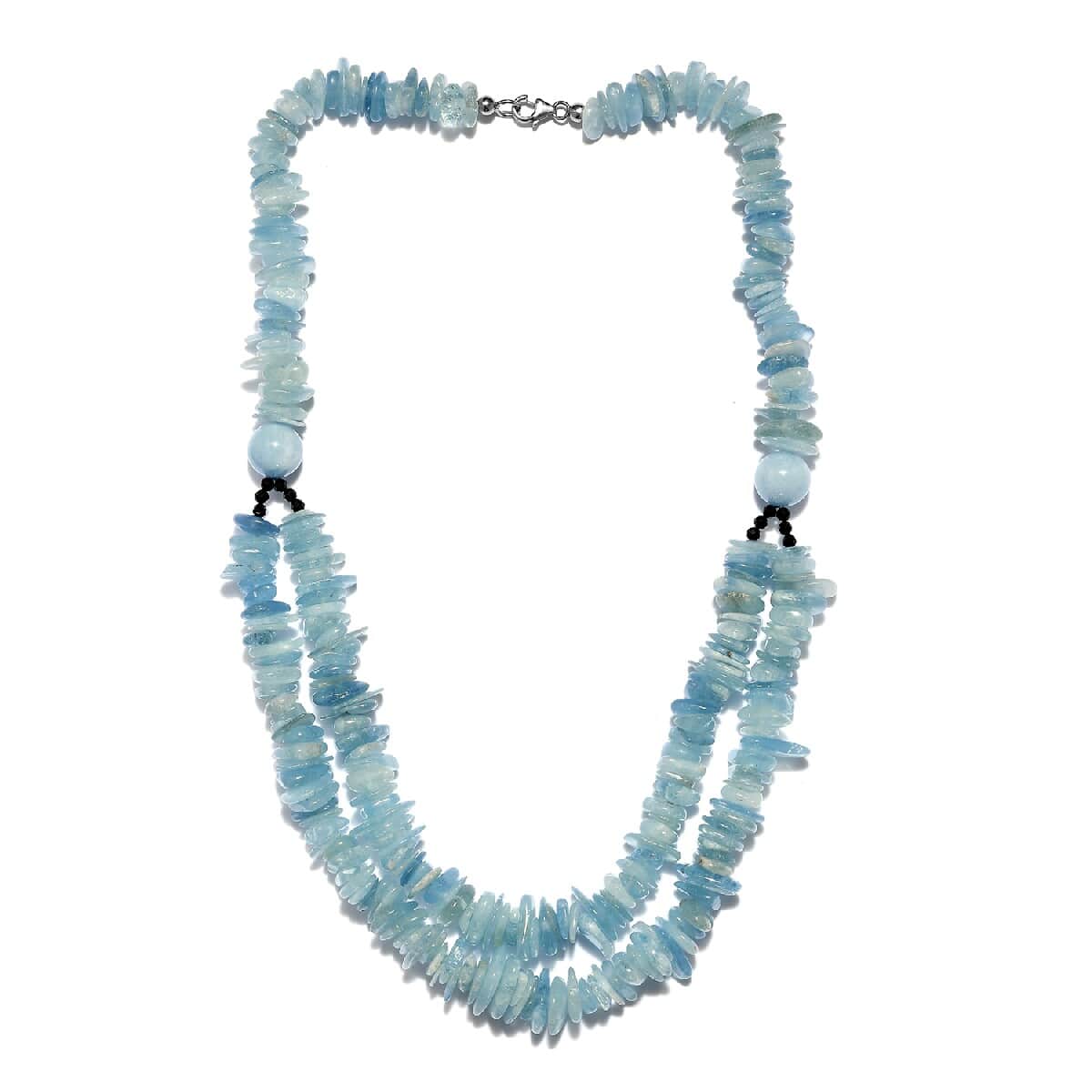 Aquamarine on sale chip necklace