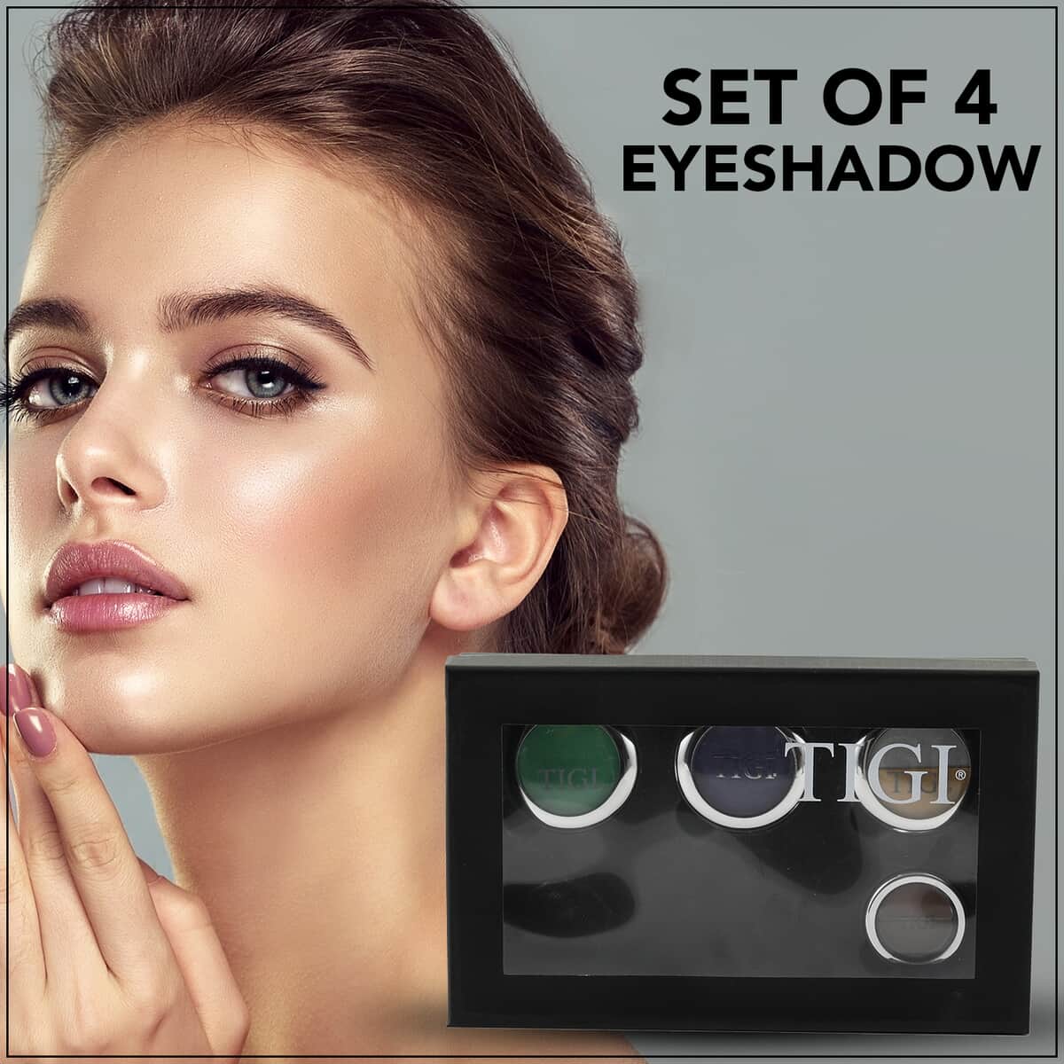 TIGI Set of 4 Eyeshadow Gold/Glitz/Green/Royal Purple image number 1