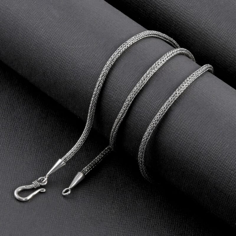Bali Legacy Sterling Silver Tulang Naga Necklace 30 Inches 23.70 Grams