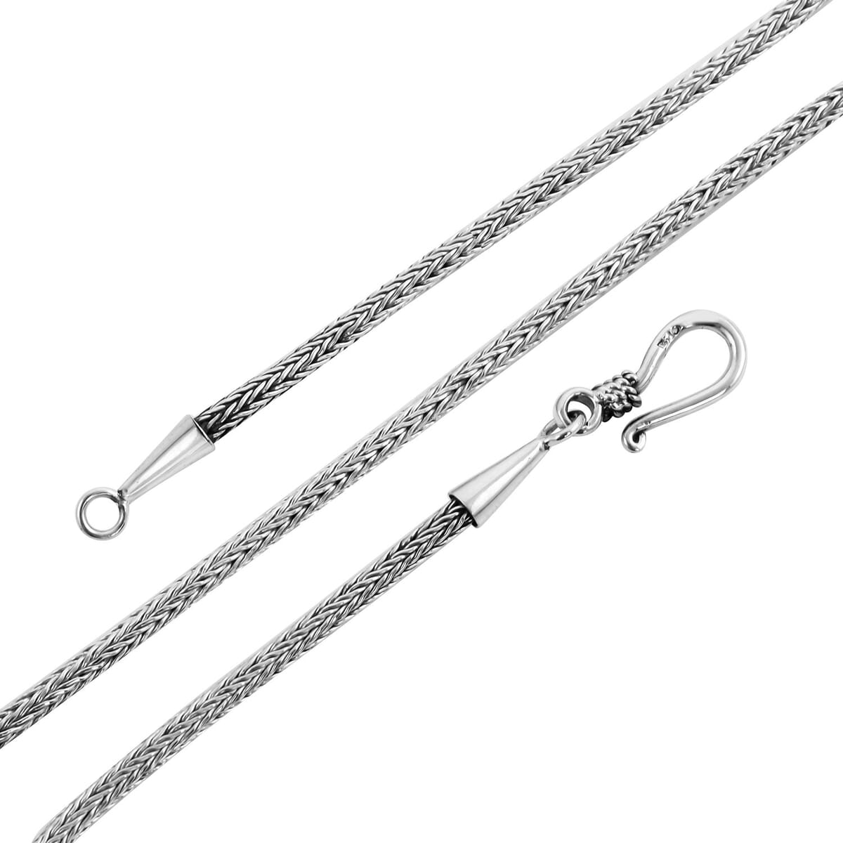 Bali Legacy Sterling Silver Tulang Naga Necklace 30 Inches 23.70 Grams image number 3