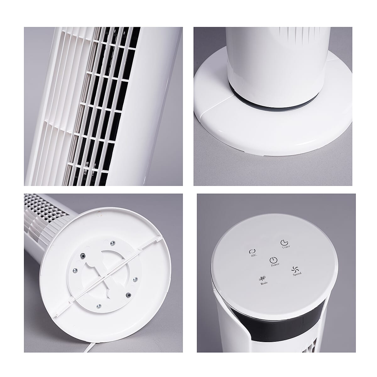 32 Inches Tower Fan with Remote Control, Oscillation and 3 Speeds image number 5