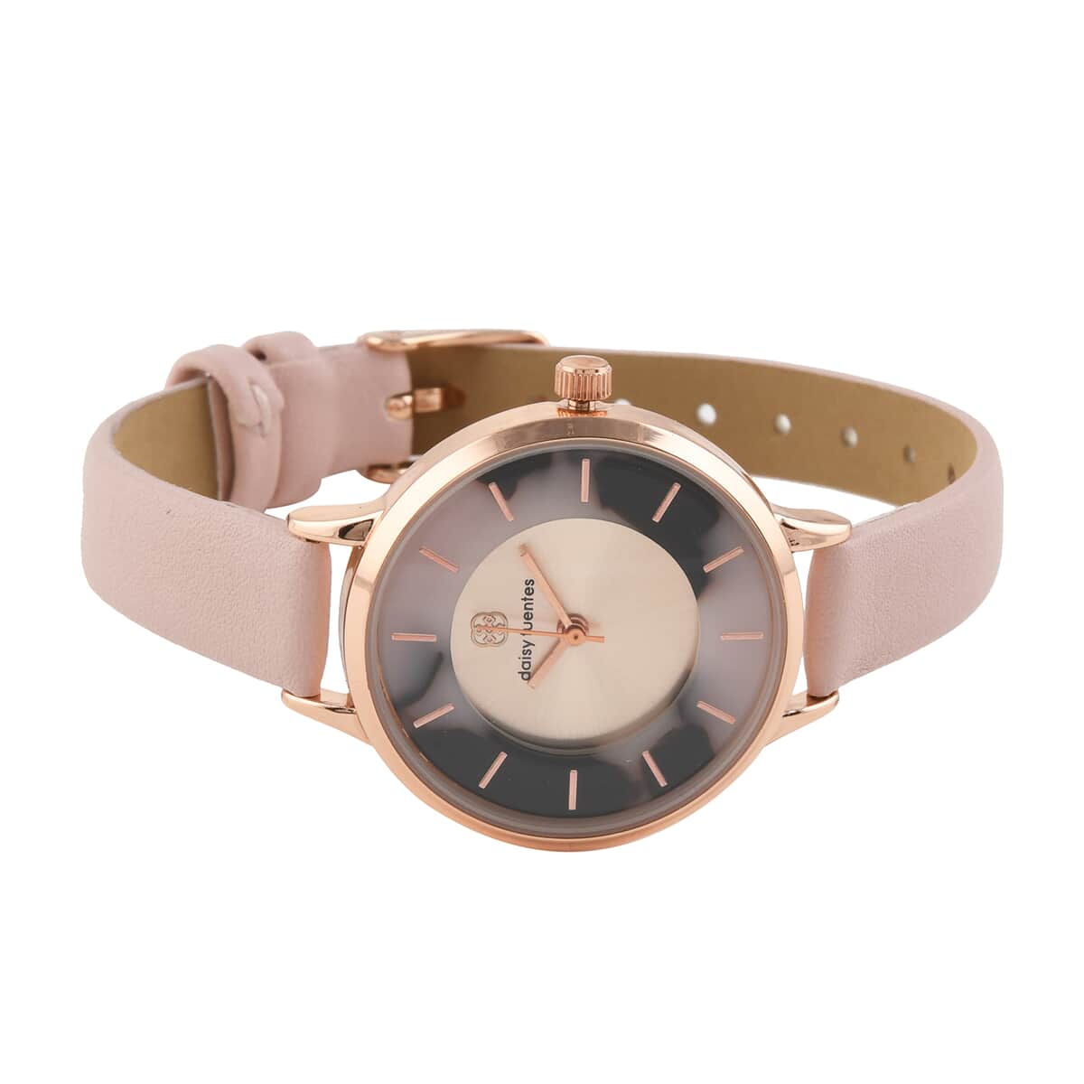 Buy DAISY FUENTES 6pc Watch Set with Pink Vegan Leather Strap & Matching  Bracelets (32mm) at ShopLC.