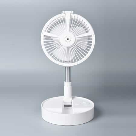 Portable Folding Hydrating Fan Desktop Fan Mini Rechargeable Fan 7200 mAh Large Capacity Battery, 5W image number 0