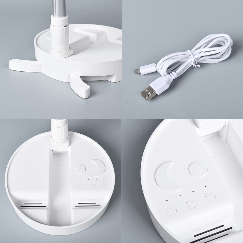 Portable Folding Hydrating Fan Desktop Fan Mini Rechargeable Fan 7200 mAh Large Capacity Battery, 5W