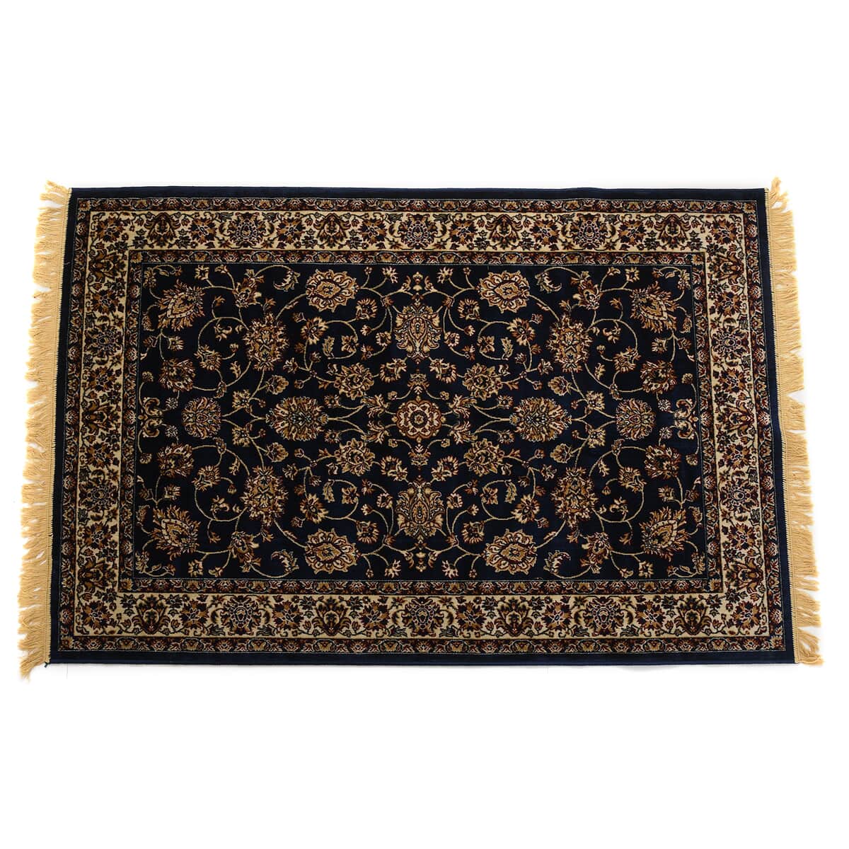 "100% POLYESTER PILE CARPET  950 GSM Size 48x72 Inch Colour Black" image number 4