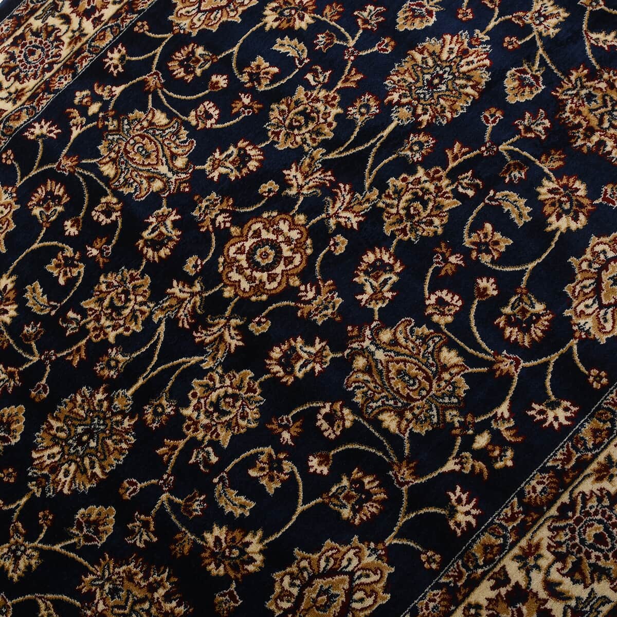 "100% POLYESTER PILE CARPET  950 GSM Size 48x72 Inch Colour Black" image number 5