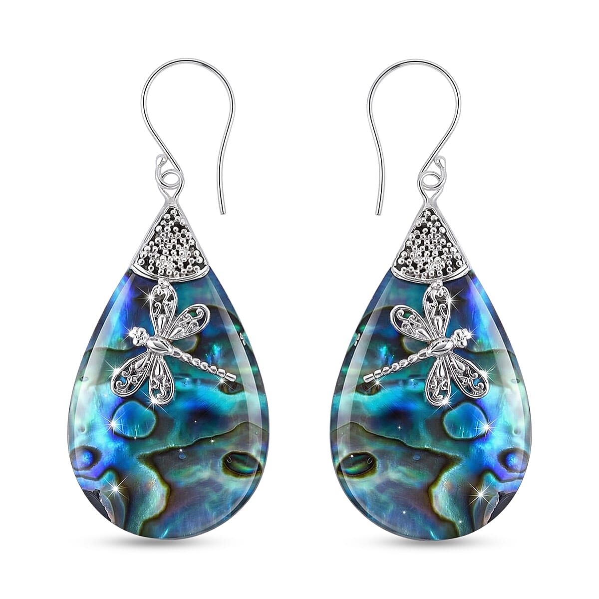Abalone Shell  Earring  Sterling Silver