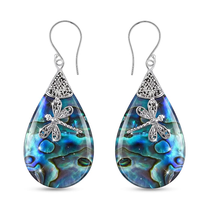 Abalone Shell  Earring  Sterling Silver