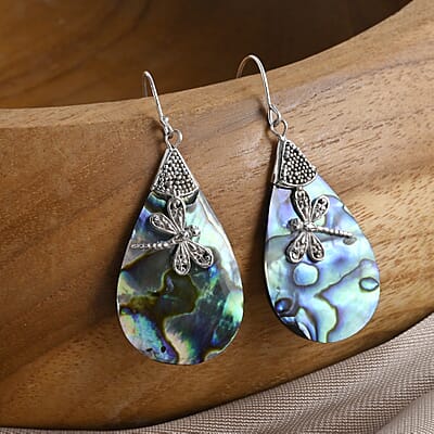 Abalone Shell  Earring  Sterling Silver